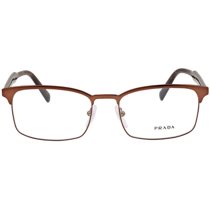 Prada Men's Eyeglasses - Matt Burnished Rectangular Frame | PRADA 0PR 54WV GAP1O154 ,
