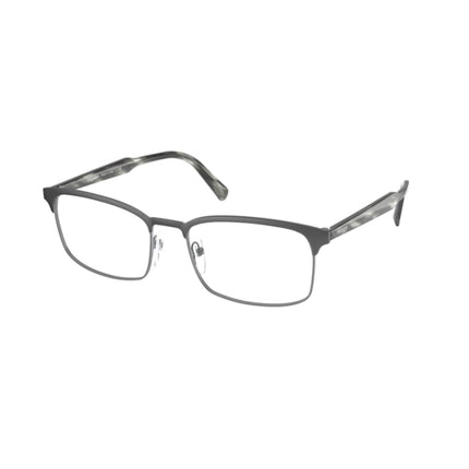 Prada Men's Eyeglasses - Matt Gun Metal Rectangular Frame | PRADA 0PR 54WV 7CQ1O1 ,