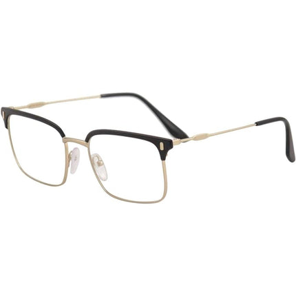Prada Men's Eyeglasses - Matt Pale Gold Black Metal Frame | PRADA 0PR55VV 2801O153 ,