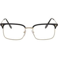 Prada Men's Eyeglasses - Matt Pale Gold Black Metal Frame | PRADA 0PR55VV 2801O153 ,
