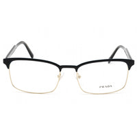 Prada Men's Eyeglasses - Matte Blue/Pale Gold Metal Rectangular Frame | PR54WV VH81O1 ,