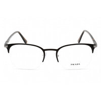 Prada Men's Eyeglasses - Matte Brown Metal Rectangular Shape Frame | 0PR 57YV 02Q1O1 ,