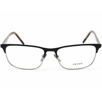 Prada Men's Eyeglasses - Matte Gunmetal Blue Rectangular Frame | 0PR 66YV 02N1O1 ,