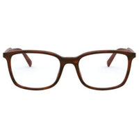 Prada Men's Eyeglasses - Striped Brown Square Full-Rim Frame | PRADA 0PR13XV 5491O155 ,