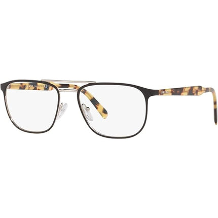 Prada Men's Eyeglasses - Top Matt Black Silver Metal Frame | PRADA 0PR54XV 5241O154 ,