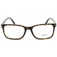 Prada Men's Eyeglasses - Tortoise Rectangular Frame Clear Demo Lens | 0PR 14WV 2AU1O1 ,