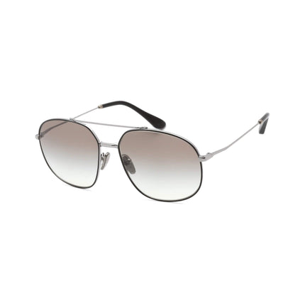 Prada Men's Sunglasses - Black Gunmetal Frame Grey Gradient Lens | 0PR 51YS M4Y0A7 ,