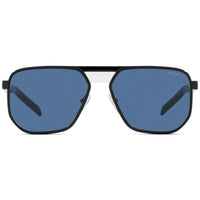 Prada Men's Sunglasses - Dark Blue Lens Pilot Shape Black Frame | 0PR 60WS 09S06A ,