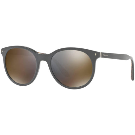 Prada Men's Sunglasses - Full Rim Grey Acetate Round Frame | PRADA 0PR 06TS VAT4L053 ,