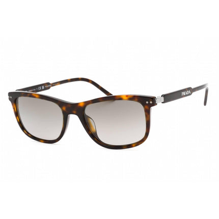 Prada Men's Sunglasses - Full Rim Havana Plastic Rectangular Shape | 0PR 18YS 2AU09G ,