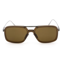 Prada Men's Sunglasses - Green Dark Brown Pilot Full-Rim Frame | 0PR 57ZS 18F01T ,