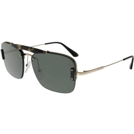 Prada Men's Sunglasses - Havana Metal Rectangular Frame | PRADA 0PR56VS 09R25433 ,