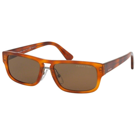 Prada Men's Sunglasses - Light Havana Rectangular Frame | PRADA 0PR 05VS 4691H056 ,
