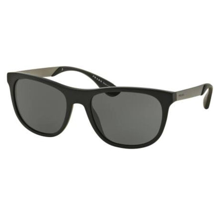 Prada Men's Sunglasses - Matt Black Plastic Frame Grey Lens | PRADA 0PR 04SSF 1BO1A157 ,