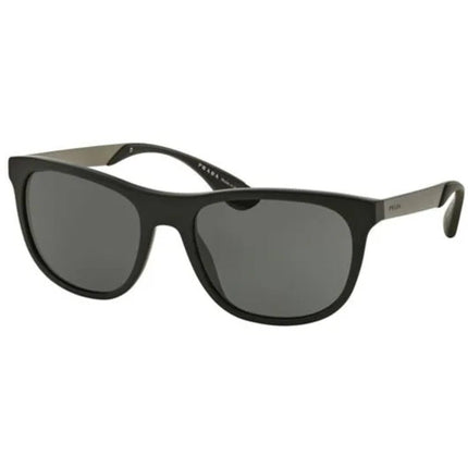 Prada Men's Sunglasses - Matt Black Rectangular Frame | PRADA 0PR 04SS 1BO1A157 ,