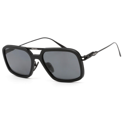 Prada Men's Sunglasses - Matte Black Pilot Frame Dark Grey Lens | 0PR 57ZS 1BO5Z1 ,