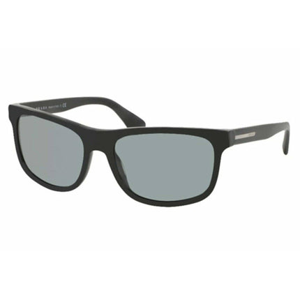 Prada Men's Sunglasses - Plaque Matt Brushed Grey Frame | PRADA 0PR 15RS TV43C260 ,