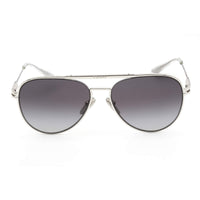 Prada Men's Sunglasses - Silver Aviator Frame Grey Gradient Lens | 0PR 54ZS 1BC09S ,