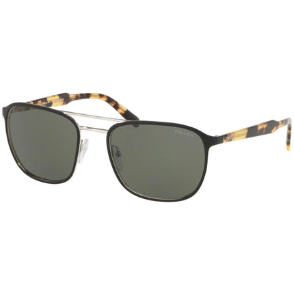 Prada Men's Sunglasses - Top Matt Black On Silver Metal Frame | PRADA 0PR 75VS 5240B2 ,