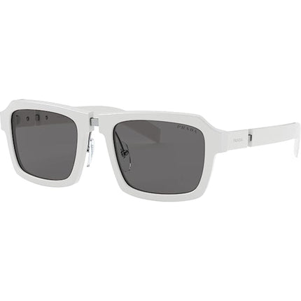 Prada Men's Sunglasses - White Square Shaped Plastic Frame | PRADA 0PR 09XS 4AO5S053 ,