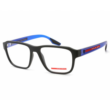 Prada Sport Men's Eyeglasses - Black Rubber Rectangular Frame | 0PS 04NV 15C1O1 ,