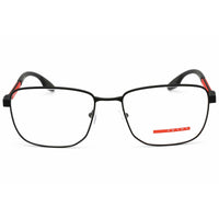 Prada Sport Men's Eyeglasses - Black Rubber Rectangular Frame | 0PS 50OV DG01O1 ,