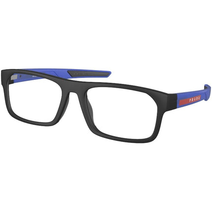 Prada Sport Men's Eyeglasses - Full Rim Blue Transparent Plastic | 0PS08OV 15C1O1 ,