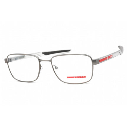 Prada Sport Men's Eyeglasses - Full Rim Rectangular Grey Metal Frame | 0PS 54OV DG11O1 ,
