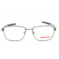 Prada Sport Men's Eyeglasses - Full Rim Rectangular Grey Metal Frame | 0PS 54OV DG11O1 ,