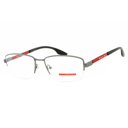 Prada Sport Men's Eyeglasses - Matte Gunmetal Semi-Rimless Frame | 0PS 51OV 7CQ1O1 ,