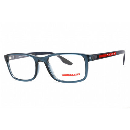 Prada Sport Men's Eyeglasses - Rectangular Crystal Blue Nylon Frame | 0PS 09OV CZH1O1 ,