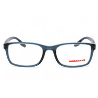 Prada Sport Men's Eyeglasses - Rectangular Crystal Blue Nylon Frame | 0PS 09OV CZH1O1 ,