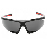 Prada Sport Men's Sunglasses - Black Rubber Frame Dark Grey Lens | 0PS 07YS DG006F ,