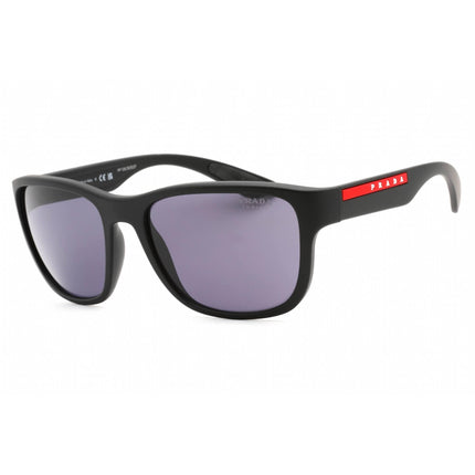 Prada Sport Men's Sunglasses - Black Rubber Nylon Rectangular Frame | 0PS 01US DG009R ,