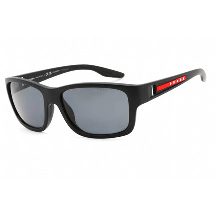 Prada Sport Men's Sunglasses - Full Rim Black Plastic Rectangular | 0PS 01WS DG002G ,