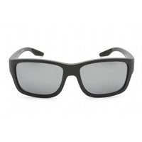 Prada Sport Men's Sunglasses - Grey Rubber Plastic Rectangular Frame | PS01WS UFK07H ,