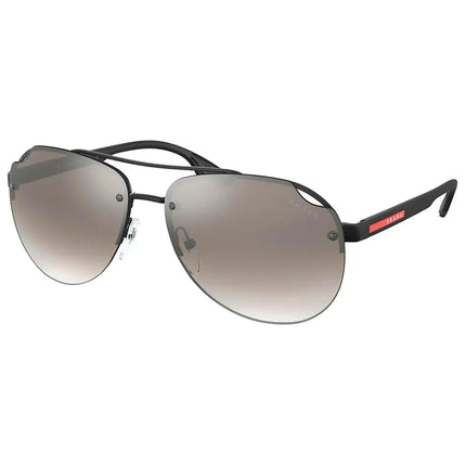 Prada Sport Men's Sunglasses - Linea Rossa Matte Black Aviator 0PS 52VS 1BO5O0 ,