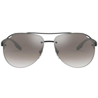 Prada Sport Men's Sunglasses - Linea Rossa Matte Black Aviator 0PS 52VS 1BO5O0 ,