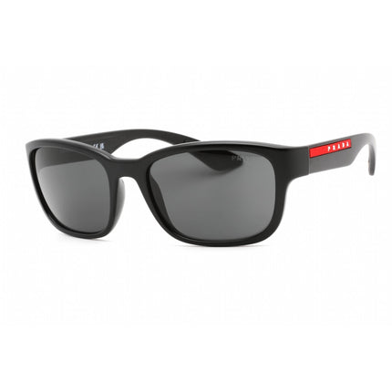 Prada Sport Unisex Sunglasses - Full Rim Black Plastic Rectangular | 0PS 05VS 1BO5S0 ,