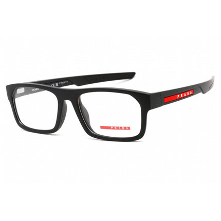 Prada Sport Women's Eyeglasses - Full Rim Black Rubber Plastic Frame | 0PS 08OV DG01O1 ,