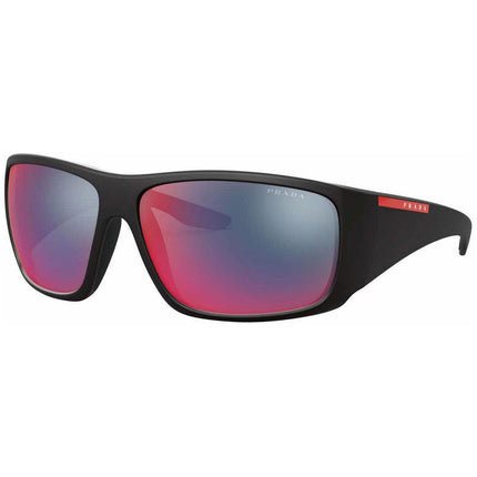 Prada Sport Women's Sunglasses - Linea Rossa Black Demishiny Frame | 04VS-1BO9Q166 ,