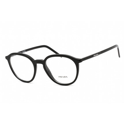 Prada Unisex Eyeglasses - Clear Lens Black Plastic Round Shape Frame | 0PR 12YV 1AB1O1 ,