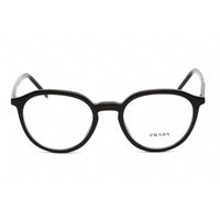 Prada Unisex Eyeglasses - Clear Lens Black Plastic Round Shape Frame | 0PR 12YV 1AB1O1 ,