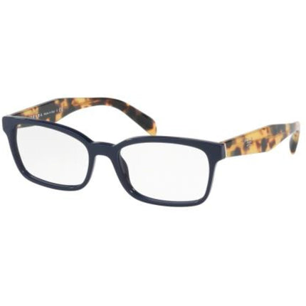 Prada Unisex Eyeglasses - Clear Lens Blue Plastic Rectangular Frame | 0PR 18TV VIB1O1 ,