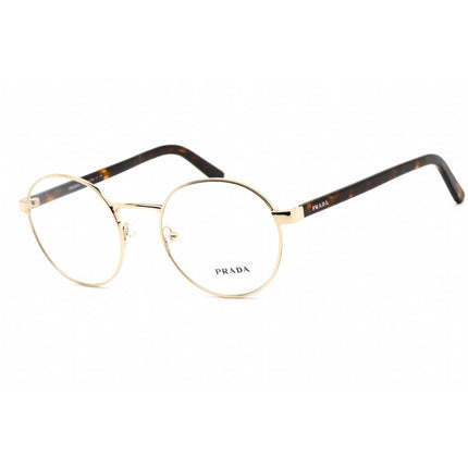 Prada Unisex Eyeglasses - Clear Lens Gold Metal Cat Eye Shape Frame | 0PR 52XV ZVN1O1 ,