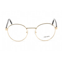 Prada Unisex Eyeglasses - Clear Lens Gold Metal Cat Eye Shape Frame | 0PR 52XV ZVN1O1 ,