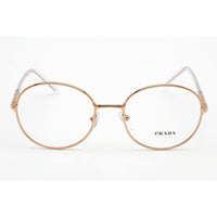 Prada Unisex Eyeglasses - Pink Gold Round Metal Full-Rim Frame | 0PR 55WV SVF1O1 ,
