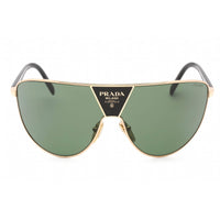 Prada Unisex Sunglasses - Full Rim Gold/Black Metal Shield Frame | 0PR 69ZS 5AK05V ,