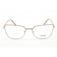 Prada Women's Eyeglasses - Beige Brown Gold Butterfly Metal Frame | 0PR 59YV 06I1O1 ,