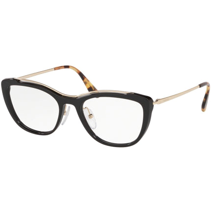 Prada Women's Eyeglasses - Black Cat Eye Full-Rim Frame | PRADA 0PR04VV 1AB1O151 ,